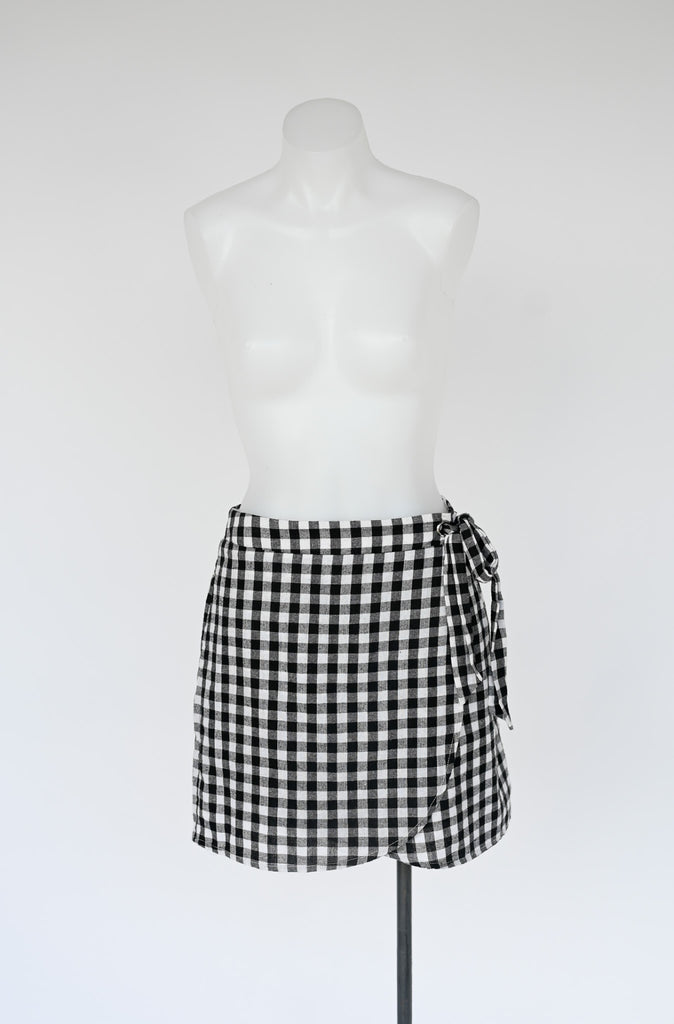 Gingham skirt -12