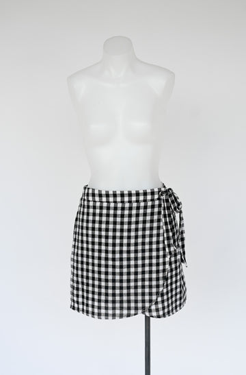 Gingham skirt -12